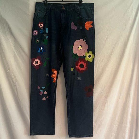 Women’s Misslook 3xl distressed flower jeans $21 - Picture 1 of 7